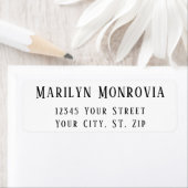 シンプルクリーンモダン差出人住所 ラベル (インサイチュ)