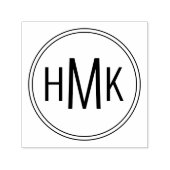 シンプルクリーンモノグラム3イニシャル セルフインキングスタンプ (デザイン)