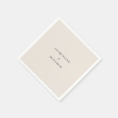 シンプルクリー結婚ムカクテル スタンダードカクテルナプキン (角)