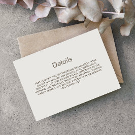 シンプルクリー結婚ム詳細 エンクロージャーカード