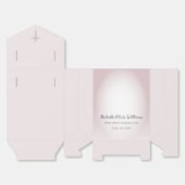 シンプルクロスバラ金ゴールド第1聖餐式お祝い フェイバーボックス (見開き)