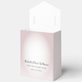 シンプルクロスバラ金ゴールド第1聖餐式お祝い フェイバーボックス (見開き)