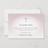 シンプルクロスファーストバラ金ゴールド サンキューカード (正面)