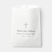 シンプルクロスファースト聖餐式タイポグラフィ フェイバーバッグ (正面)