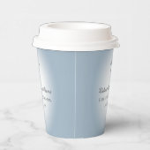 シンプルクロスブルーボーイズファーストお祝い 紙コップ (右)