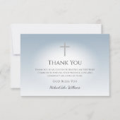 シンプルクロスボーイズ最初の共産塵の青 サンキューカード (正面)