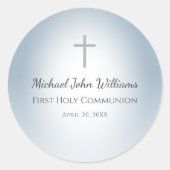 シンプルクロスボーイズ最初の共産塵の青 ラウンドシール (正面)