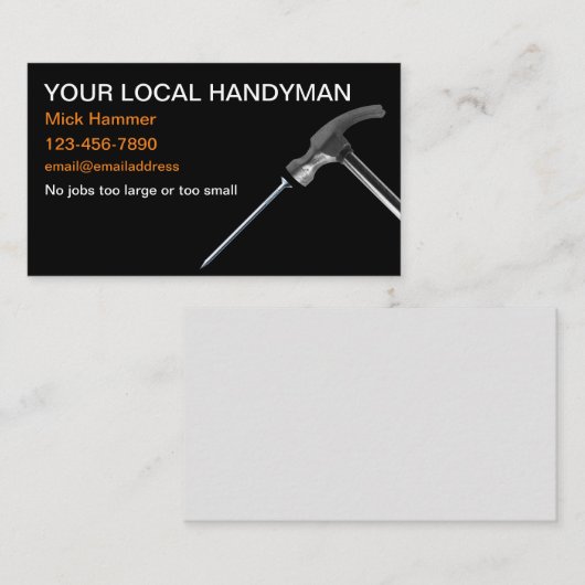 シンプルクール手利民家メンテナンス 名刺 (正面/裏面)