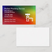 シンプルクール配管配管配管工 名刺 (正面/裏面)