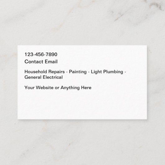 シンプルクール 名刺 (裏面)