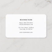 シンプルグエレガントレーフェイク金ゴールドストライプの弁護士 名刺 (裏面)