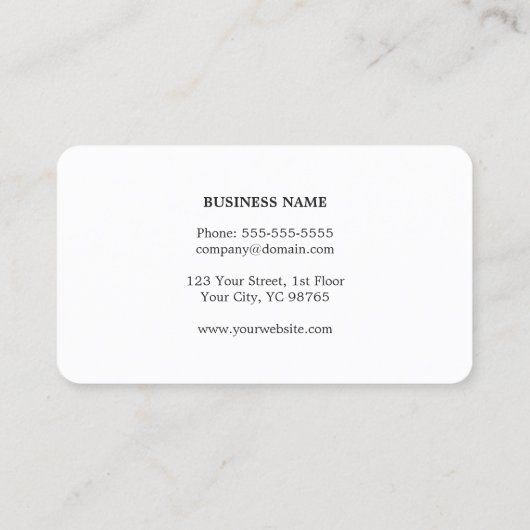 シンプルグエレガントレーフェイク金ゴールドストライプの弁護士 名刺 (裏面)