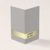 シンプルグエレガントレーフェイク金ゴールドストライプコンサルタント 名刺 (外部)