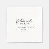 シンプルグスペインのニャンド葬儀紙 スタンダードカクテルナプキン (正面)