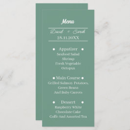 シンプルグパーソナライズされた結婚リー メニュー