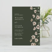 シンプルグモダンリーフローラ結婚ズ 招待状 (スタンド正面)