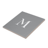 シンプルグモダンレーホワイトモノグラム タイル (側面)