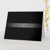 シンプルグラデエレガントーションストライプ編集可能カラー カード (黄色い花)