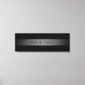 シンプルグラデエレガントーションストライプ編集可能カラー キャンバスプリント (正面)