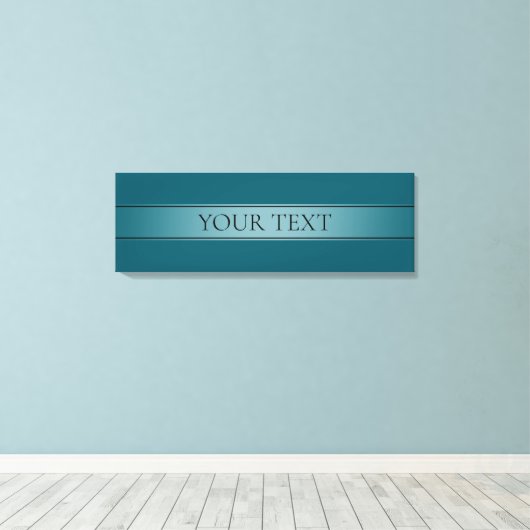 シンプルグラデエレガントーションストライプ編集可能カラー キャンバスプリント (インサイチュ (ウッドフロア))