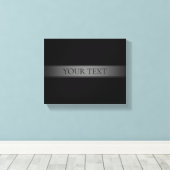 シンプルグラデエレガントーションストライプ編集可能カラー キャンバスプリント (インサイチュ (ウッドフロア))