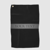 シンプルグラデエレガントーションストライプ編集可能カラー ゴルフタオル (正面)