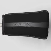 シンプルグラデエレガントーションストライプ編集可能カラー ゴルフヘッドカバー (正面)