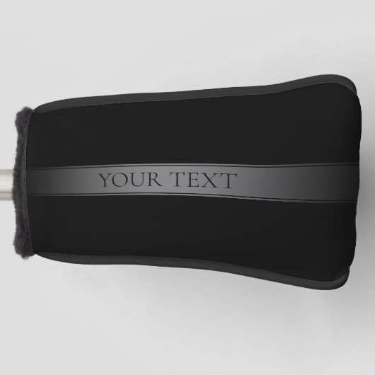 シンプルグラデエレガントーションストライプ編集可能カラー ゴルフヘッドカバー (正面)