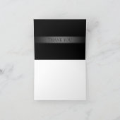 シンプルグラデエレガントーションストライプ編集可能カラー サンキューカード (内部)