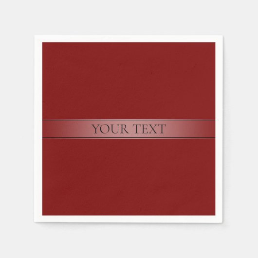 シンプルグラデエレガントーションストライプ編集可能カラー スタンダードカクテルナプキン (正面)