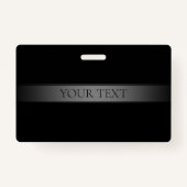 シンプルグラデエレガントーションストライプ編集可能カラー バッジ (正面)