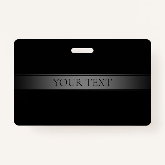 シンプルグラデエレガントーションストライプ編集可能カラー バッジ (正面)