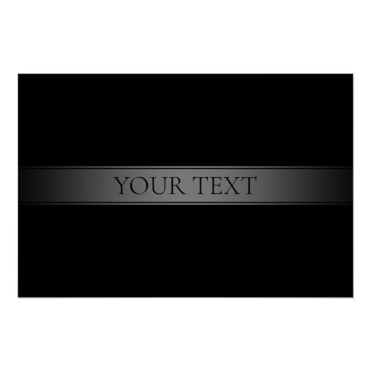 シンプルグラデエレガントーションストライプ編集可能カラー ポスター (正面)