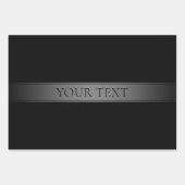 シンプルグラデエレガントーションストライプ編集可能カラー ラッピングペーパーシート (正面2)