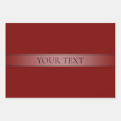 シンプルグラデエレガントーションストライプ編集可能カラー ラッピングペーパーシート (正面2)