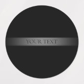 シンプルグラデエレガントーションストライプ編集可能カラー ラベル (デザイン1)