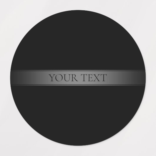 シンプルグラデエレガントーションストライプ編集可能カラー ラベル (デザイン1)