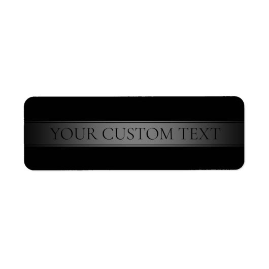 シンプルグラデエレガントーションストライプ編集可能カラー ラベル (正面)