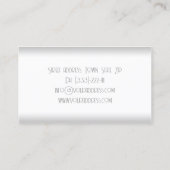 シンプルグラデーショングレー線インテリアデザイナーカード 名刺 (裏面)