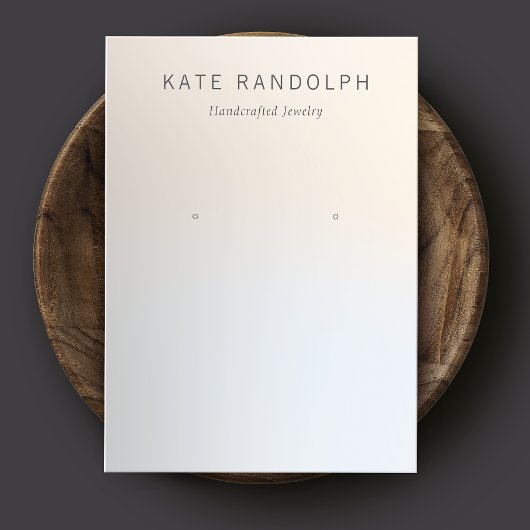 シンプルグラデーションモダンジュエリー表示 名刺