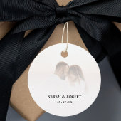 シンプルグラデーション白結婚写真 フェイバータグ