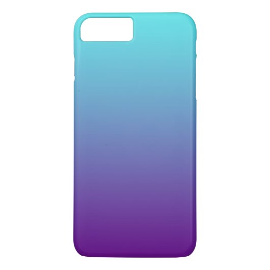 シンプルグラデーション背景（紫）ターコイズ青 Case-Mate iPhoneケース (裏面)