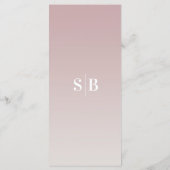 シンプルグラデーションMauve & Gardeniaホワイトのメ結婚ニュー メニュー (裏面)