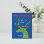 シンプルグラフィックはっきりしたススタイルクリスマスグリーティングカード (スタンド正面)