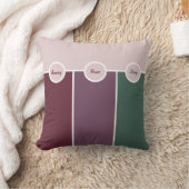 シンプルグラフィックパープルグリーンスタイル クッション (ブランケット)