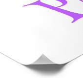 シンプルグラフィックファンキーレインボー子供部屋名意味 ポスター (角)