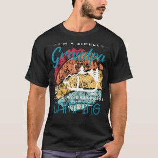 シンプルグランパスキャンピングラブ Tシャツ