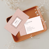 シンプルグリッターピンクネイルサロンマニキュリストパステル 名刺