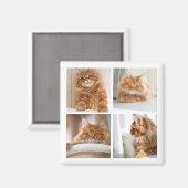 シンプルグリッドコラージュ4 4枚 マグネット (正面/裏面)