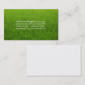 シンプルグリッド文字（芝生） 名刺 (正面/裏面)